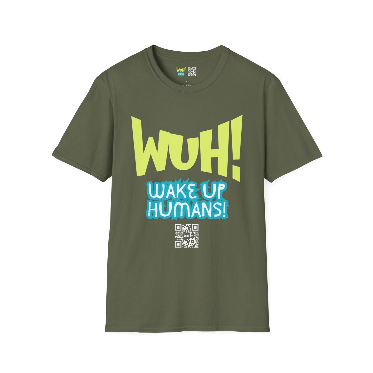 WUH! Wake Up Humans Official Brand T-Shirt